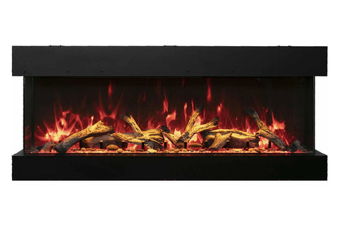 Image of Amantii Panorama 72 inch 3-Sided Built-in Indoor & Outdoor Electric Fireplace - Heater - Electric Fireplaces Depot
