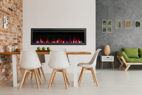 Image of SimpliFire Allusion Slim inch Wall Mount Recessed Electric Fireplace SF-ALLS