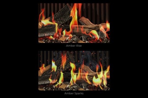 Image of Ambiance Luxus 60" Vitrual Single Side View Built-In Electric Fireplace