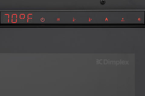 Image of Dimplex Optimyst Linear Water Vapor Built-In Electric Fireplace Water Mist Fireplace with Heater OLF46-AM