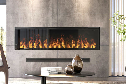 Image of Dimplex Optimyst 86 inch Linear Water Vapor Built-In Electric Fireplace - Water Mist Fireplace with Heater OLF86-AM
