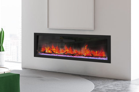 Image of Dynasty Cascade 52-Inch Recessed Linear Electric Fireplace | Wall Mount Electric Fireplace | DY-BTX52 | Electric Fireplaces Depot