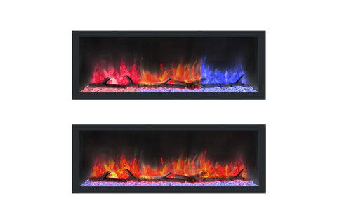 Image of Dynasty Cascade 52-Inch Recessed Linear Electric Fireplace | Wall Mount Electric Fireplace | DY-BTX52 | Electric Fireplaces Depot