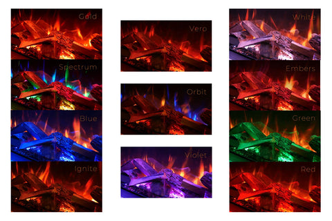 Image of Evonic Fires E-Lectra Multi-Side Built-In Electric Fireplace Flames