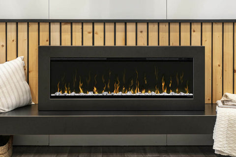 Image of Dimplex Ignite XL Electric Fireplace Wall Mount Mantel Package in Premium Iron Finish