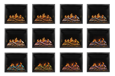 Image of Napoleon Elevation X LCD Virtual Built-In Electric Fireplace Top Light