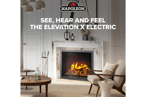 Image of Napoleon Elevation X LCD Virtual Built-In Electric Fireplace - Digital Firebox Insert