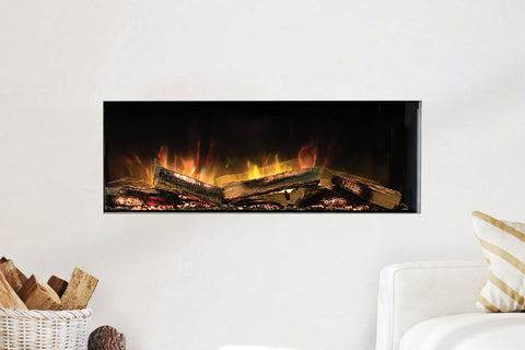 Image of Flamerite Fires E-FX 40-inch 3-Sided 2-Sided Built In Electric Fireplace - FLR-FP-EFX-1000 | Multi Side View E-FX Series