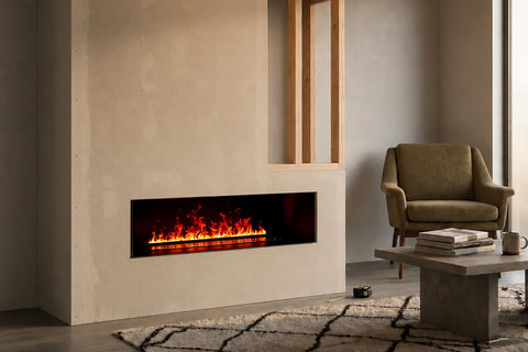 Image of AquafireBox for Aquafire Water Vapor Fireplace - Modular Built In Enclosure AFB-20-32 AFB-40-52 AFB-60-72