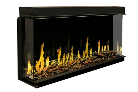 Image of Modern Flames Orion Multi 73 inch 3-Sided Electric Fireplace Wall Mount Studio Suite Mantel Coastal Sand WSS-OR60-CS