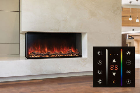 Image of Modern Flames Landscape Pro Multi 56-inch 3 Sided and 2 Sided Built In Wall Mount Linear Electric Fireplace | LPM-5616 | Electric Fireplaces Depot