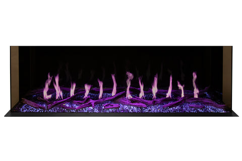 Image of Modern Flames Orion Multi 73 inch 3-Sided Electric Fireplace Wall Mount Studio Suite Mantel Coastal Sand WSS-OR60-CS