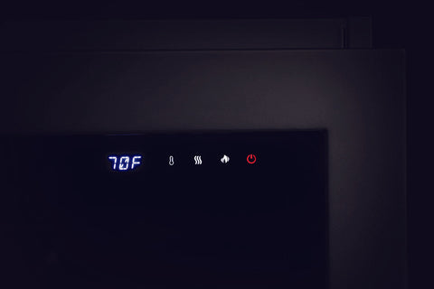 Image of Napoleon Astound 62 inch Smart Built-In Wall Mount Electric Fireplace Insert - Linear Modern Fireplace - NEFB62AB Toch Control Panel