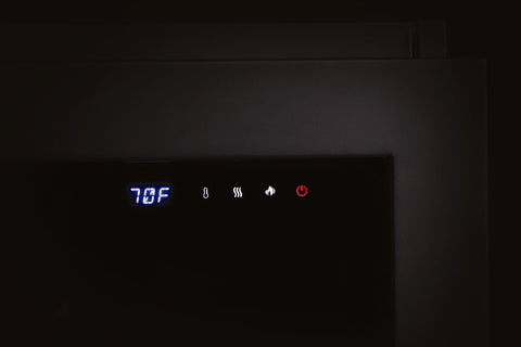Image of Napoleon Astound 50 inch Smart Built-In Wall Mount Electric Fireplace Insert - Linear Modern Fireplace - NEFB50AB Toch Control Panel