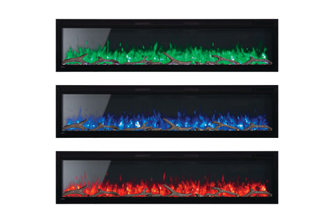 Image of Napoleon Entice 50 inch Wall Mount Recessed Linear Electric Fireplace | Built in Electric Insert | NEFL50CFH-1