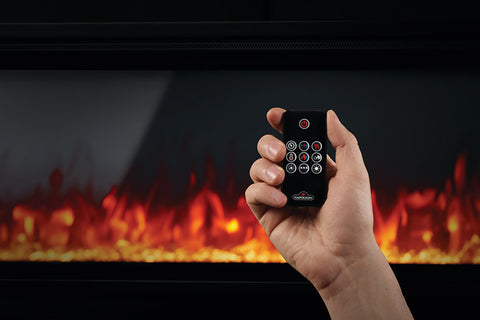 Image of Napoleon Entice 36 inch Wall Mount Recessed Linear Electric Fireplace | Built in Electric Insert | NEFL36CFH-1