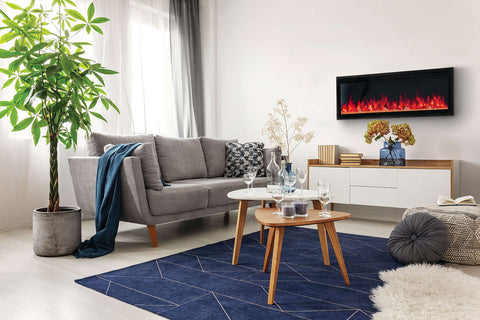 Image of Napoleon Entice 42 inch Wall Mount Recessed Linear Electric Fireplace | Built in Electric Insert | NEFL42CFH-1