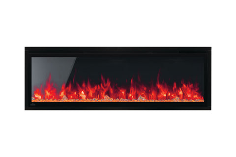 Image of Napoleon Entice 50 inch Wall Mount Recessed Linear Electric Fireplace | Built in Electric Insert | NEFL50CFH-1