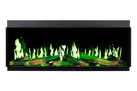 Image of Modern Flames Orion Multi 100" Version 2 Heliovision Virtual Multi-Side View Built-In Electric Fireplace