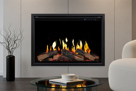 Image of Modern Flames Orion Traditional V2 Heliovision Virtual Smart Built In Electric Fireplace - Firebox Insert - OR-54-TRAD-V2
