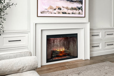 Image of Dimplex Revillusion 24 inch Built In Electric Fireplace Weathered Concrete - Firebox - REV24-WC 500005128