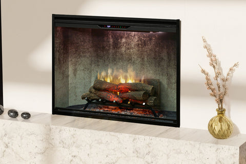Image of Dimplex Revillusion 42 inch Built In Electric Fireplace Weathered Concrete - Firebox - REV42-WC 500005140