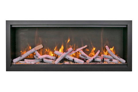 Image of Amantii Symmetry Bespoke Xtra Tall Recessed Flush Mount Smart Indoor Outdoor Electric Fireplace SYM-XT-BESPOKE