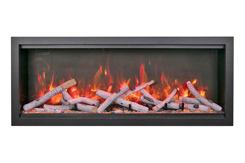 Image of Amantii Symmetry Bespoke Xtra Tall 50-in Recessed Flush Mount Smart Indoor Outdoor Electric Fireplace SYM-50-XT-BESPOKE