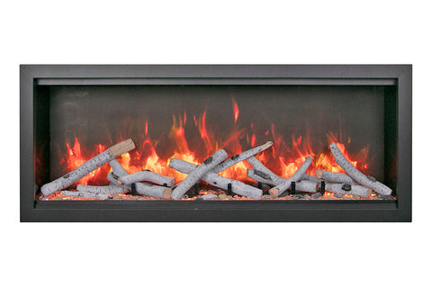Image of Amantii Symmetry Bespoke Xtra Tall 50-in Recessed Flush Mount Smart Indoor Outdoor Electric Fireplace SYM-50-XT-BESPOKE