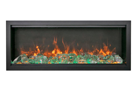 Image of Amantii Symmetry Bespoke Xtra Tall Recessed Flush Mount Smart Indoor Outdoor Electric Fireplace SYM-XT-BESPOKE