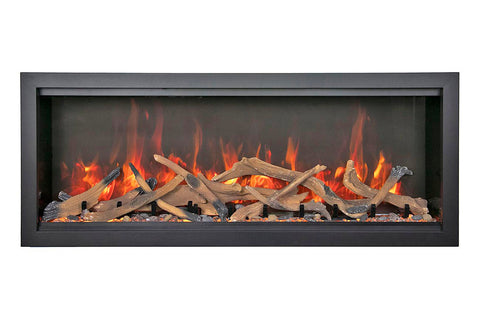 Image of Amantii Symmetry Bespoke Xtra Tall Recessed Flush Mount Smart Indoor Outdoor Electric Fireplace SYM-XT-BESPOKE