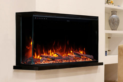 Image of Touchstone Sideline Forte Infinity Pro Smart 40-inch 3-Sided 2-Sided Built-In Recessed Electric Fireplace | 80064