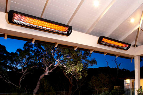 Image of Bromic Tungsten Smart-Heat 4000 Watt Outdoor Electric Patio Heater Black | Tungsten 44 in Electric Radiant Heater | BH0420032