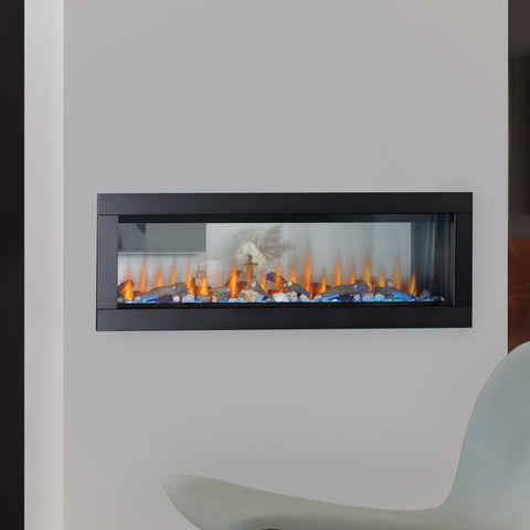 Image of Napoleon Clearion Elite 60 inch See Through Built in Electric Fireplace | SeeThru Insert | Heater | NEFBD60HE | Electric Fireplaces Depot