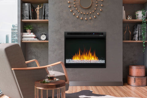Image of Dimplex 28'' Multi-Fire XHD Plug-In Electric Firebox Insert - Glass | XHD28G