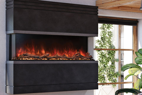 Image of Modern Flames Landscape Pro Multi 56-inch 3 Sided and 2 Sided Built In Wall Mount Linear Electric Fireplace | LPM-5616 | Electric Fireplaces Depot
