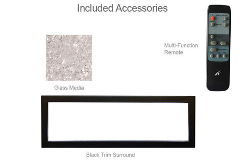 Image of Amantii Panorama 40-in Extra Slim Built-in Indoor Outdoor Electric Fireplace - Heater - BI-40XTRASLIM