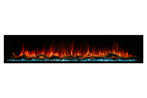 Image of Returned Modern Flames Landscape Pro Multi 96-inch 3-Sided / 2-Sided Built In Electric Fireplace | LPM-9616-OB