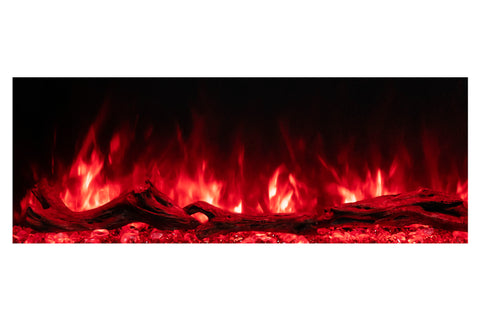 Image of Modern Flames Landscape Pro Multi 96-inch 3 Sided and 2 Sided Built In Wall Mount Linear Electric Fireplace | LPM-9616 | Electric Fireplaces Depot