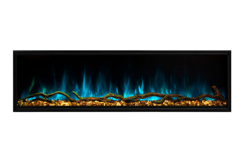 Image of Modern Flames Landscape Pro Slim 56-inch Built In Wall Mount Linear Electric Fireplace | LPS-5614 | Electric Fireplaces Depot