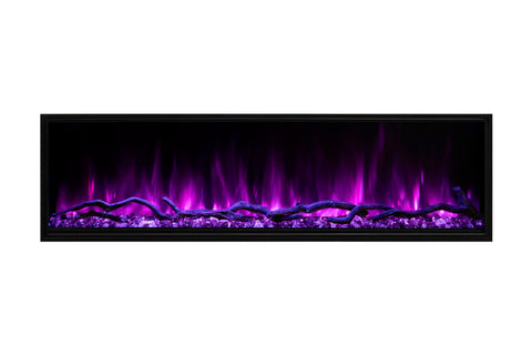 Image of Modern Flames Landscape Pro Slim 56-inch Built In Wall Mount Linear Electric Fireplace | LPS-5614 | Electric Fireplaces Depot