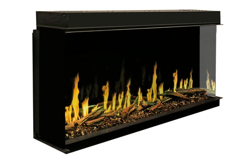 Image of Modern Flames Orion Multi-Sided 76-inch Heliovision Virtual Smart Built In Electric Fireplace - OR76-MULTI