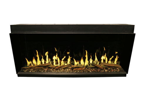 Image of Modern Flames Orion Multi-Sided 76-inch Heliovision Virtual Smart Built In Electric Fireplace - OR76-MULTI