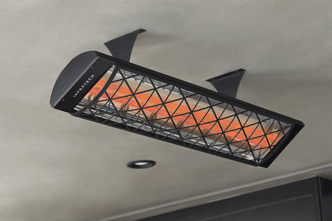 Image of Infratech Motif Contemporary Double Element Decorative Fascia Kit in Black Finish | BL1D39 BL1D61