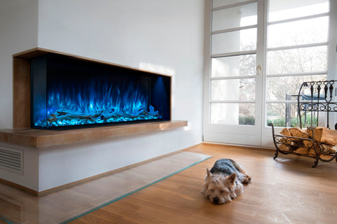 Image of Modern Flames Landscape Pro Multi 56-inch 3 Sided and 2 Sided Built In Wall Mount Linear Electric Fireplace | LPM-5616 | Electric Fireplaces Depot