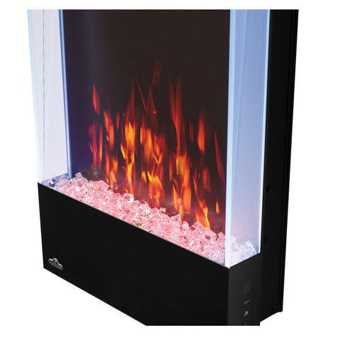 Image of Napoleon Allure Vertical 38 Inch Wall Mount Electric Fireplace - NEFVC38H - Electric Fireplaces Depot
