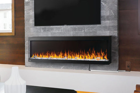 Image of Napoleon Trivista Pictura 50 in 3-Sided Wall Mount Electric Fireplace | Surface Mount Electric Fireplace | NEFL50H-3SV