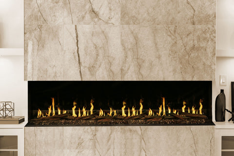 Image of Modern Flames Orion Multi-Sided 100-inch Heliovision Virtual Smart Built In Electric Fireplace - OR100-MULTI