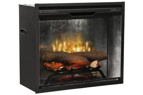 Image of Dimplex Revillusion 24 inch Built In Electric Fireplace Weathered Concrete - Firebox - Heater - RBF24DLXWC - Electric Fireplaces Depot