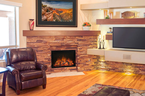 Image of Modern Flames Redstone 36 inch Built In Electric Fireplace Insert | Electric Firebox Heater | RS-3626 | Electric Fireplaces Depot